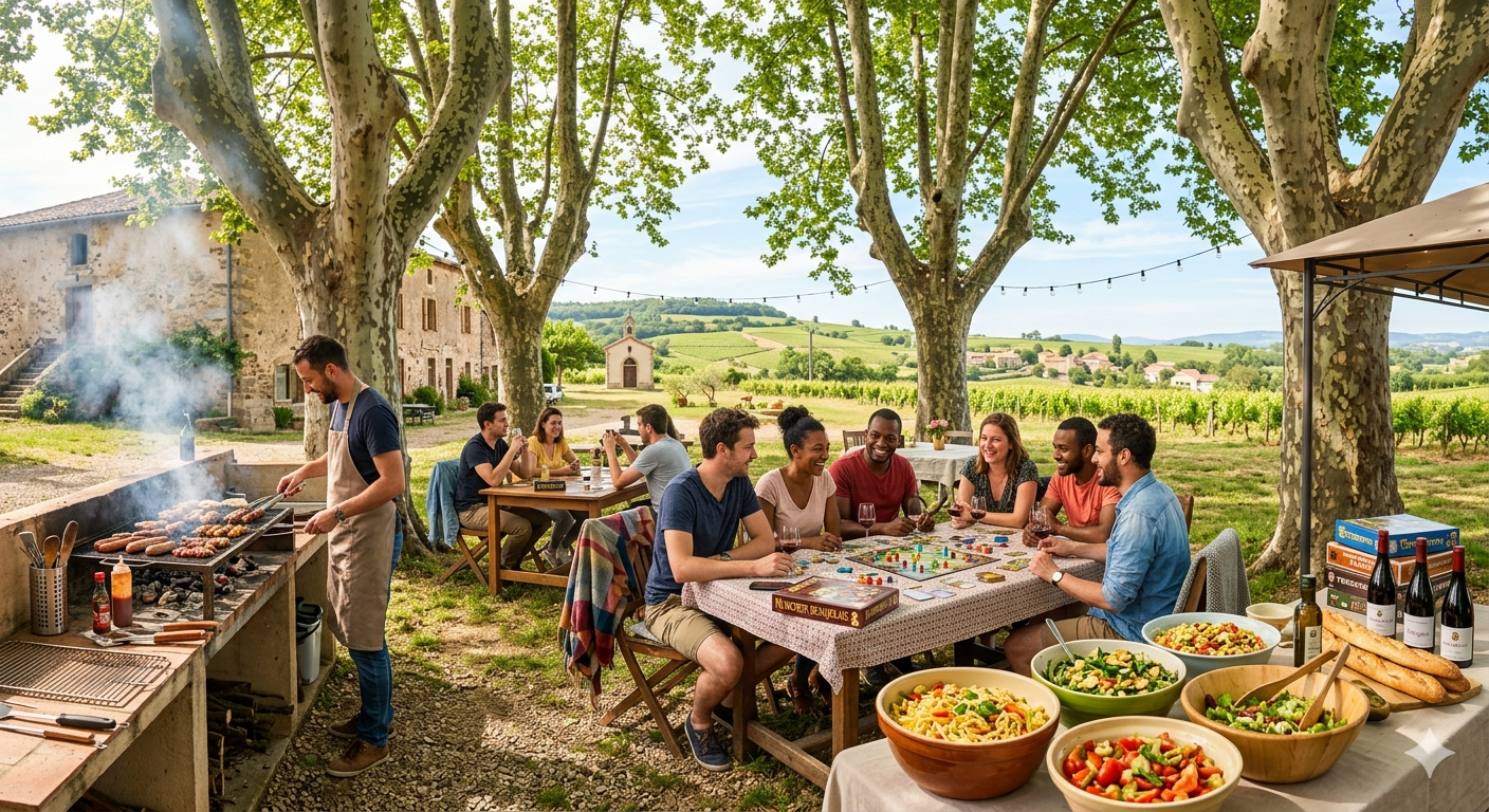 Week-end Jeux Chill Salade à l'arrache et Barbecue